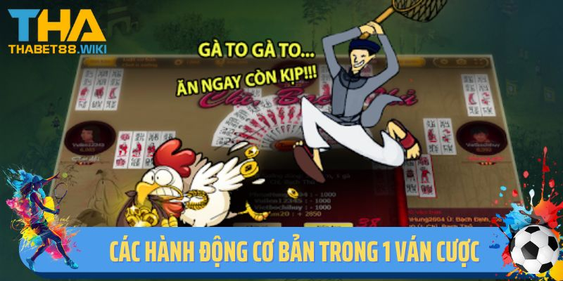 Các hành động cơ bản trong 1 ván cược